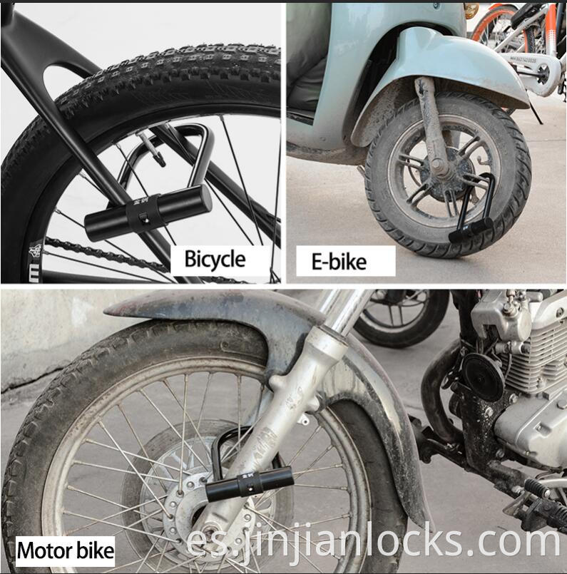 Lock de bicicleta U de alta calidad y bloqueo de bicicleta antirrobo U Lock Bicycle Accesorios